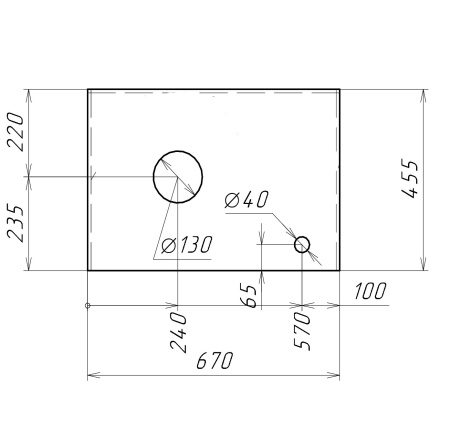 Столешница для ванной под раковину Grossman МДФ ФЛАЙ-70 см серая